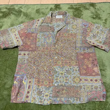 PENNYBLACK 패치워크 패턴 반팔 셔츠