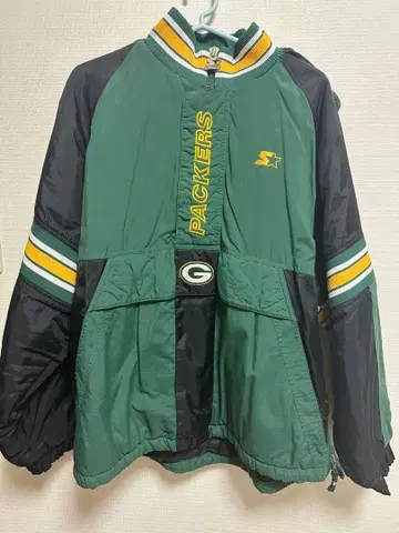 Green Bay Packers 나일론 자켓 후드 부착