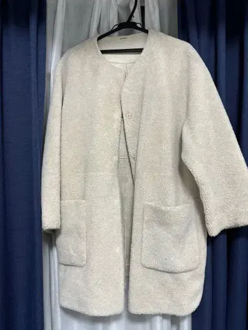 Mila Owen 보아 코트 아이보리 ONE SIZE