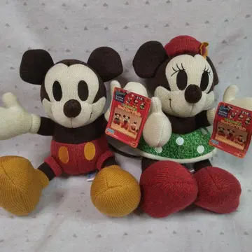 미키 미니 봉제 인형 약 25cm 뜨개 인형