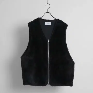 인조 모피 / 보아 오버 집업 베스트 [ Confirm ]