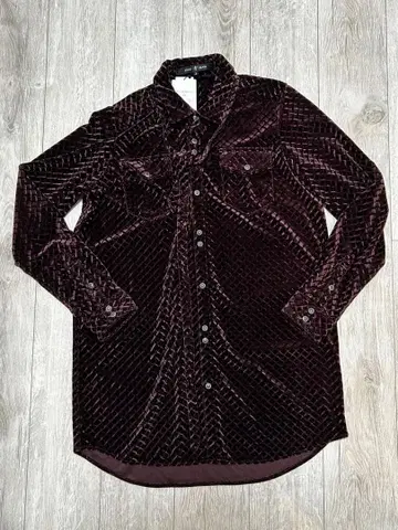 NO ID 벨로아 웨스턴 셔츠 롱 정가 17600엔