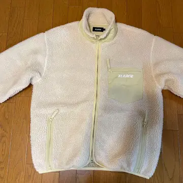 XLARGE 플리스 자켓 L 사이즈 화이트