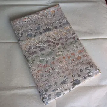 순수 실크 오비(약 27.3cm) 나고야 오비 보물 문양