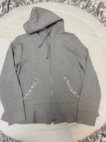 Rose Tiara 그레이 후드티 후드 부착 42 사이즈