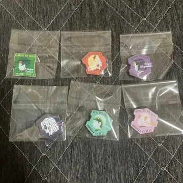 무한성 애니메이션 캐릭터 핀 배지 6개 세트