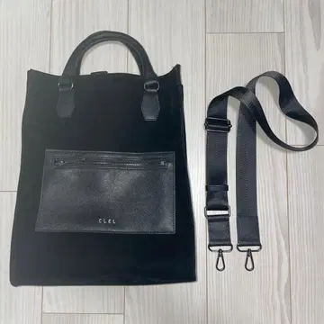 CLEL 2way 스웨이드 토트백 숄더백
