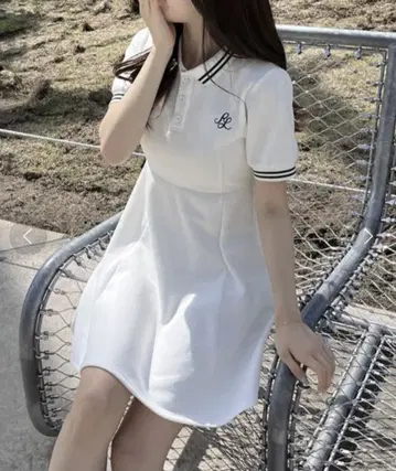 RiLi 화이트 폴로 원피스 [배송비 포함]