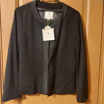 ROPE PICNIC 노카라 자켓 블랙 40