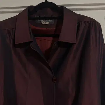 Chalet Blanc 코트 다크 레드 실크 100% 아우터