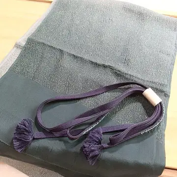 헤 13 허리띠 오비 장식 천 세트 청록색 금실