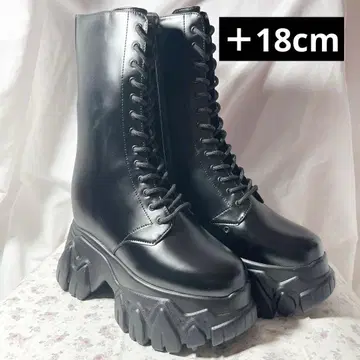 키높이 신발 통굽 부츠 +18cm