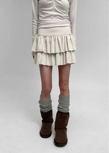 BLACK UP 코카칸칸 스커트 팬츠