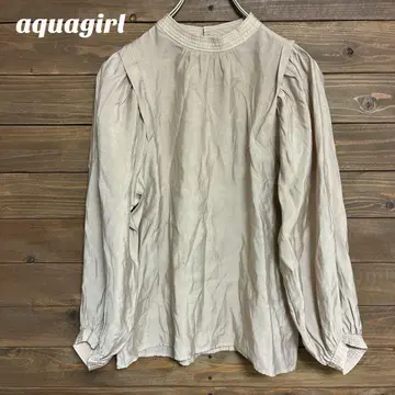[ 아쿠아걸 ] aquagirl 베이지 긴팔 셔츠 드레이프감 M