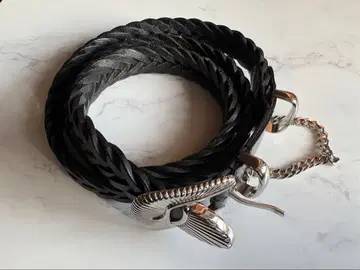 JieDa 웨스턴 벨트 뜨개질 가죽 벨트