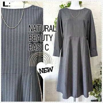 L: 미사용 미디 원피스 / 내추럴 뷰티 베이직 그레이