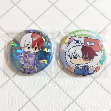 나의 히어로 아카데미아 애니멀 mochocho 레트로풍 캔뱃지 토도로키