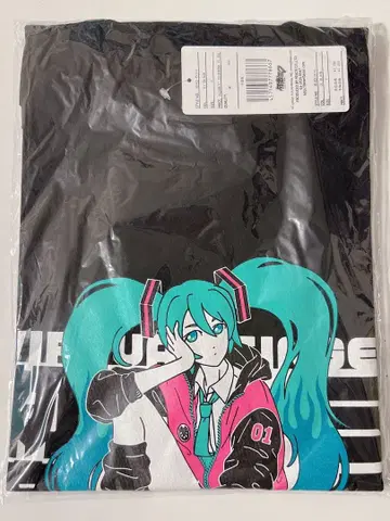 하츠네 미쿠 T셔츠 블랙