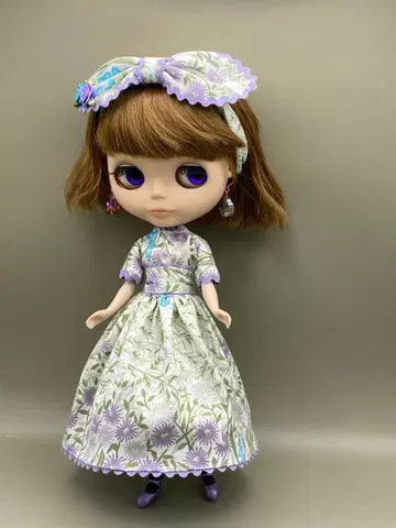 핸드메이드 네오 브라이스 꽃무늬 투피스 세트