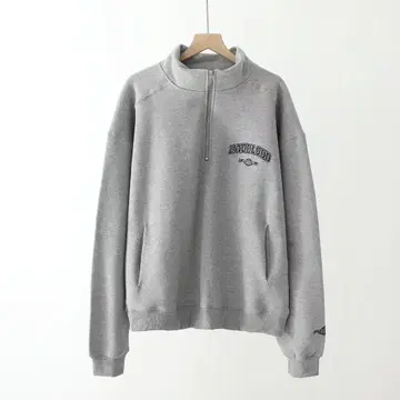 Badblood 그레이 하프 지퍼 맨투맨 트레이닝복