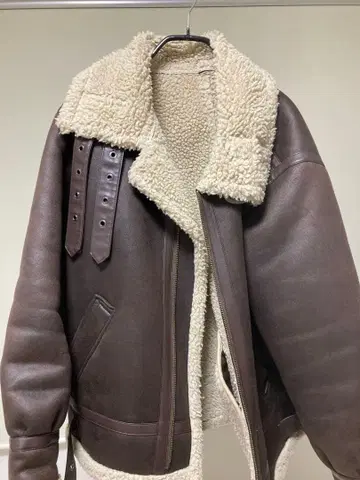 와이드 암 페이크 무스탕 블루종 Ungrid M 사이즈