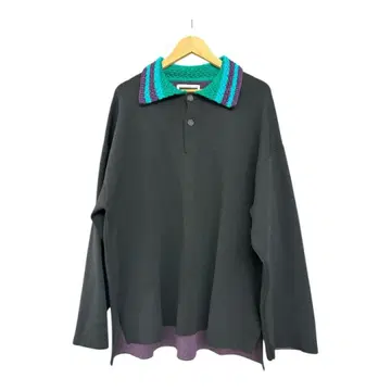 MAISON SPECIAL 니트 피케 셔츠