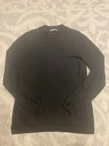 Gran Sasso 그랑사쏘 코튼 모크넥 니트 블랙 46