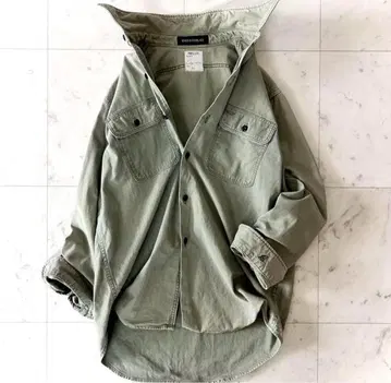 새상품급 매디슨 블루 햄프턴 셔츠 카키 그린 사이즈 01