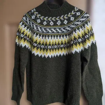 미사용품 할리 오브 스코틀랜드 노르딕 스웨터