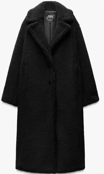 ZARA 롱 기장 보아 코트