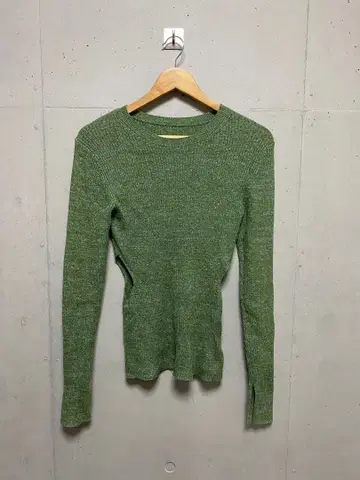 KBF (어반 리서치) 리브 니트탑 그린