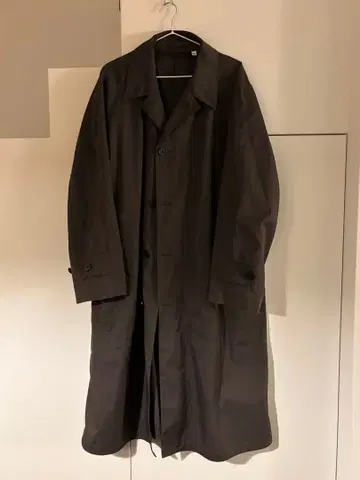 UNIQLO U 다크 그레이 스텐카라 코트 L