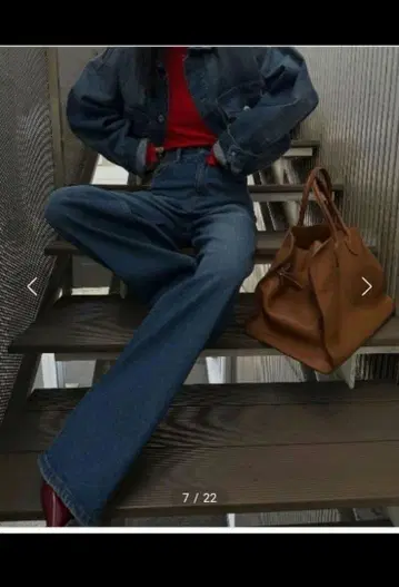 Ameri High Waist Loose Denim 하이웨스트 데님