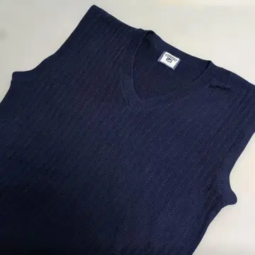 USA제 Lee 코튼 니트 베스트 사이즈 M 네이비