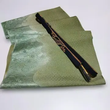 [ 미사용 ] 순수 실크 오비 장식 천 순수 실크 허리띠 S-237