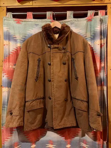 60s 유로 캐나디안 코트 sizeM~L 정도 매키노 코트 브라운