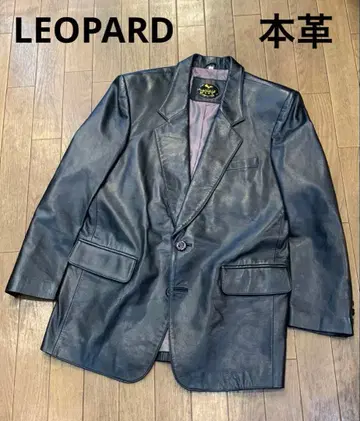 LEOPARD 레오파드 천연 가죽 자켓