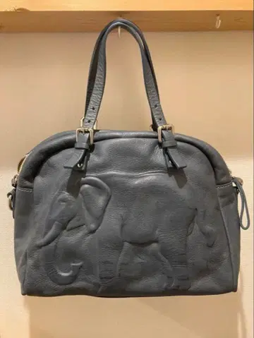 IOpelle 천연 가죽 숄더백 코끼리 엠보싱