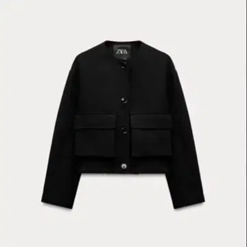 ZARA 블랙 노카라 자켓 (새상품급)