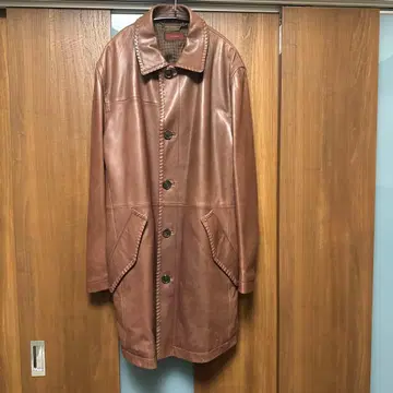 DURBAN 브라운 램 가죽 코트