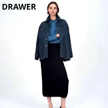 새상품급 드로어 5G 부클 니트 스커트 롱 스커트