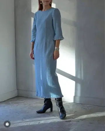 styling/트위드 백 플레어 원피스