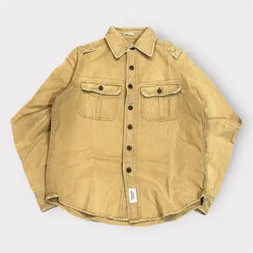 아바클로 밀리터리 셔츠 데미지 가공 S 사이즈