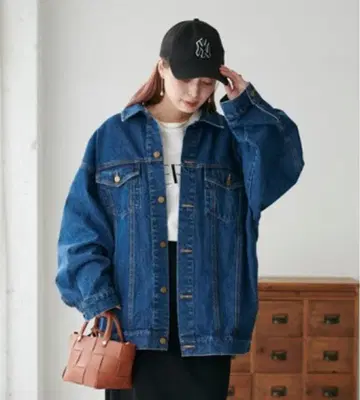 WEB 한정판 DISCOAT US 코튼 데님 빅 G 자켓