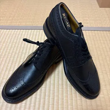 REGAL 윙팁 임페리얼 등급 주름 가죽 블랙 밑창 가죽 리갈 최고 품질