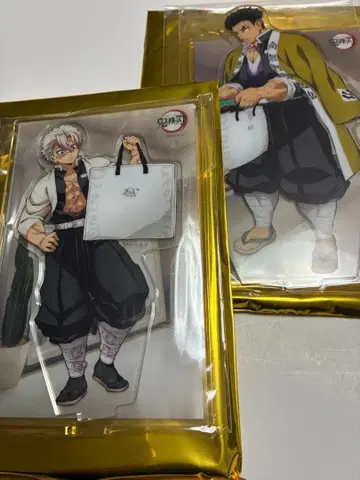 귀멸의 칼날 다이닝 아크릴 스탠드 시나즈가와 사네미 & 히메지마 교메이