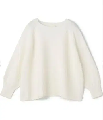 투모로우랜드 볼지 모스 스티치 와이드 풀오버 화이트