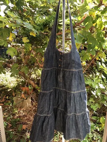 PINKHOUSE 인디고 데님 플레어 스커트 청바지 스커트