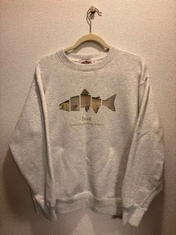 브룩 물고기 그래픽 XL 맨투맨