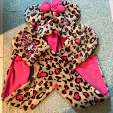 미니 레오파드 무늬 팬캡